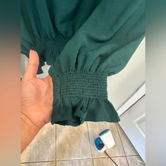 Vine & Love Flowy‎ Blouse Green 3X. No Flaws, No Stains No Signs of Wear A0038 - Picture 4 of 8